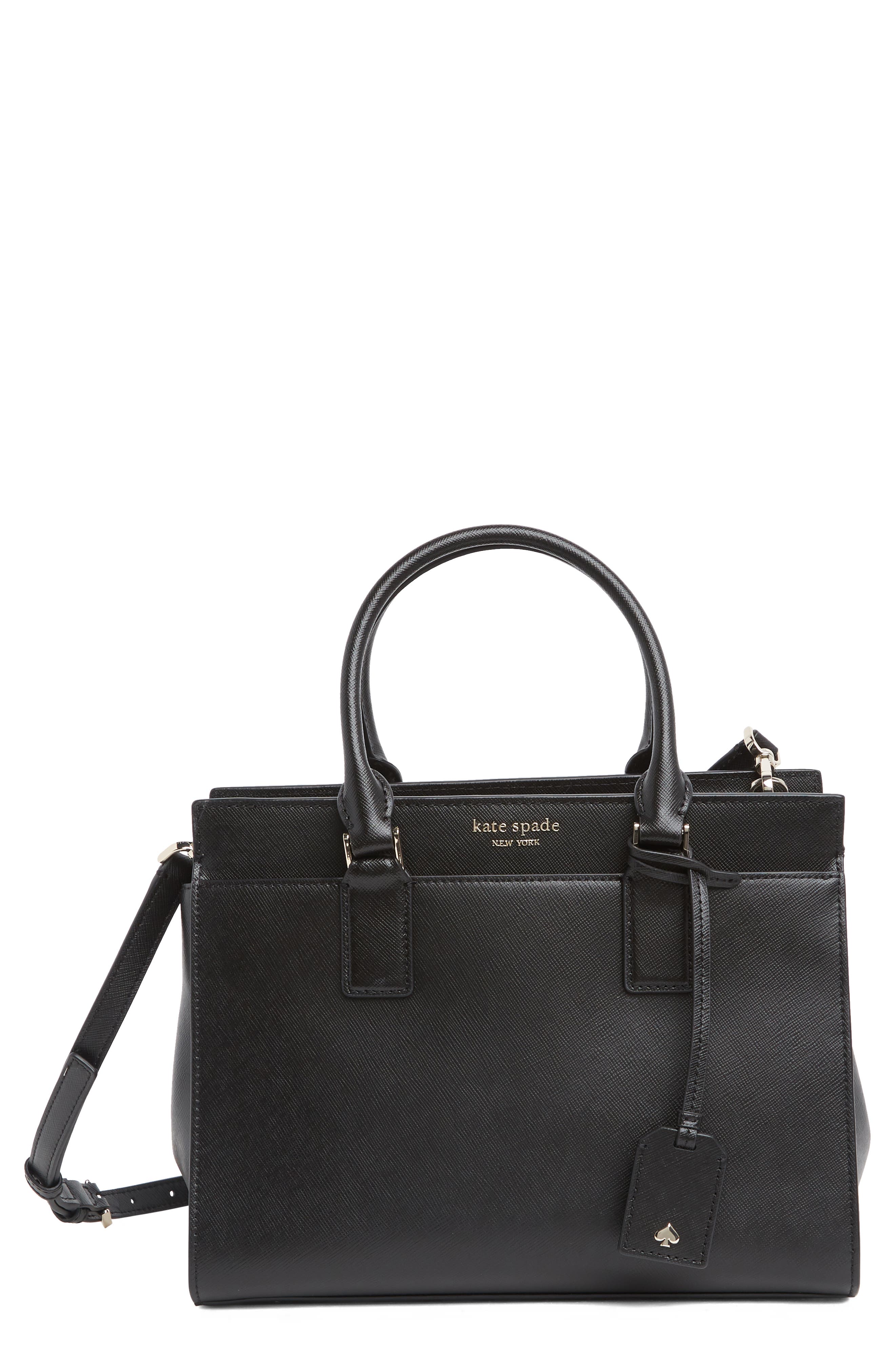 Kate Spade New York cameron medium leather satchel, Main, color, 