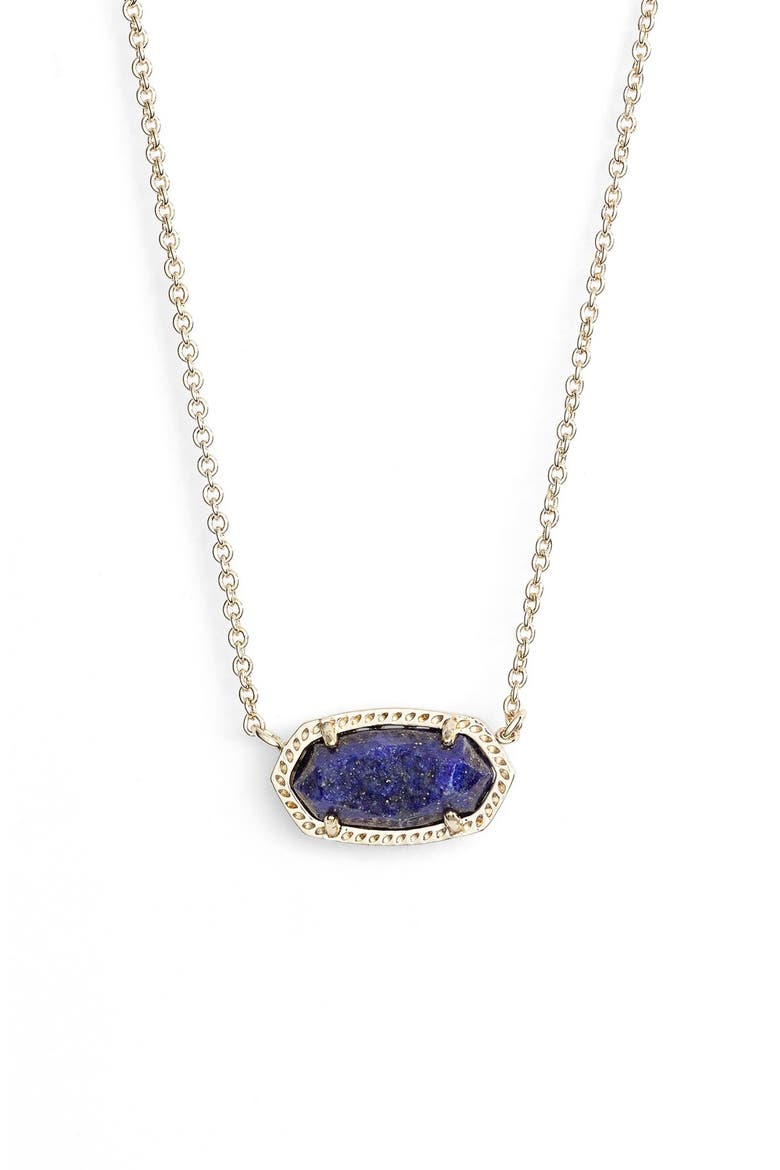 'Elisa' Pendant Necklace, Main, color, BLUE LAPIS/ GOLD
