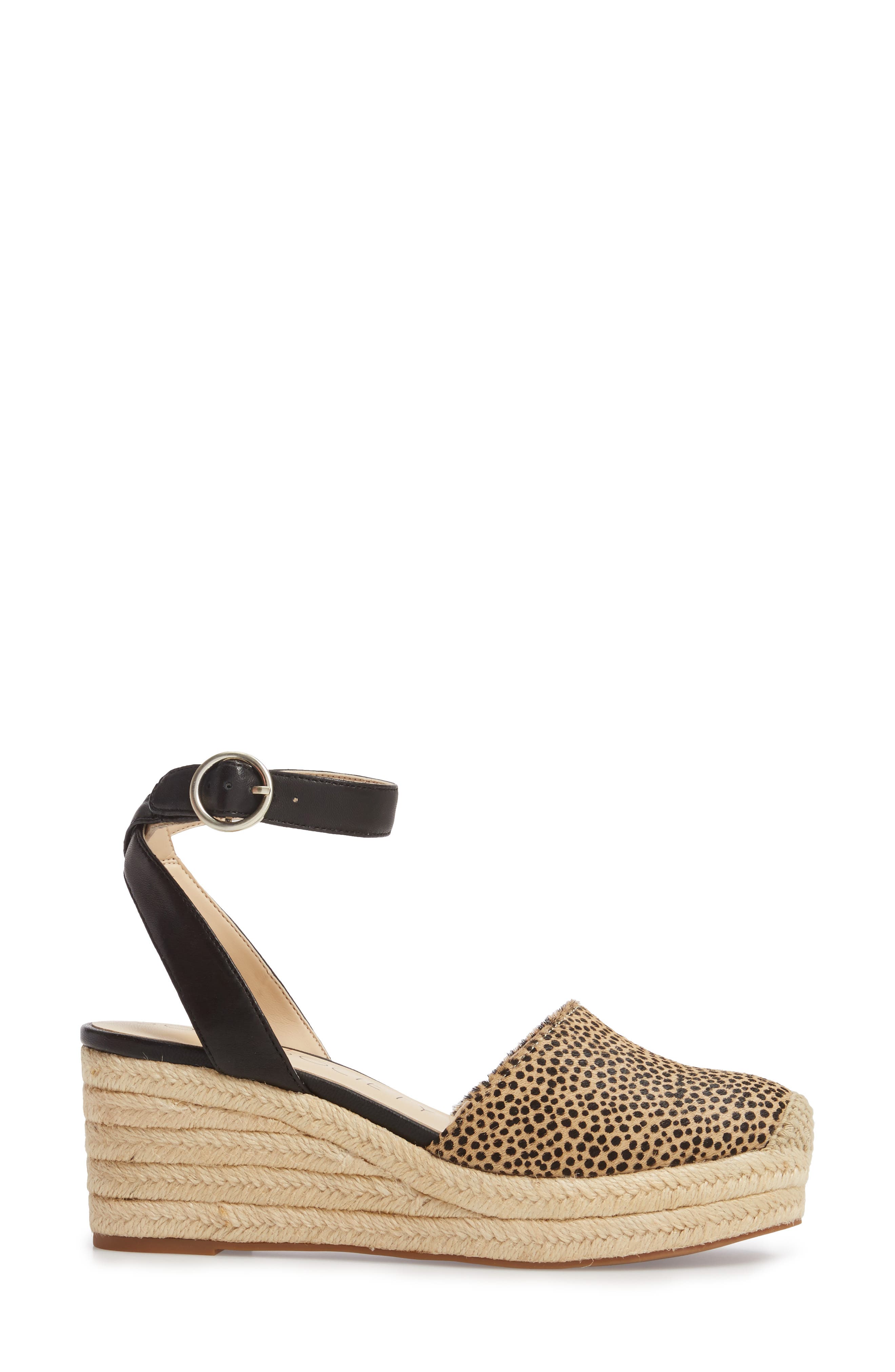 Channing Espadrille Sandal, Alternate, color, DOTTED HAIRCALF