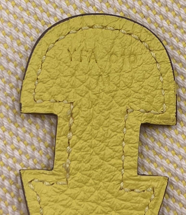 Pre-Owned Hermes Evelyne Bag Gen III Toile and Leather PM, Alternate, color, Lime