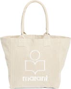 Isabel Marant Small Yenky Embroidered Logo Tote