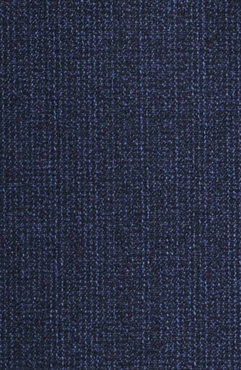 BOSS Hutson Slim Fit Navy Mélange Virgin Wool Sport Coat, Alternate, color, Dark Blue
