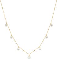 EFFY 14K Gold 4mm Freshwater Pearl Station Necklace
