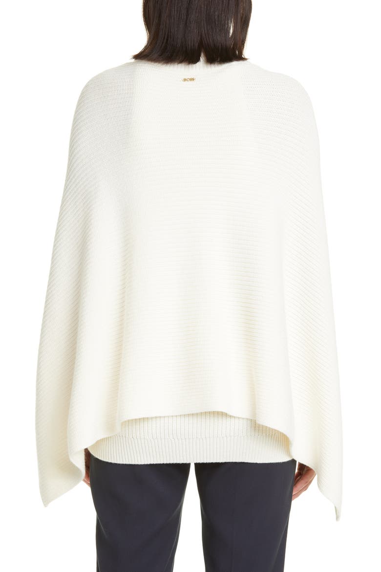 Leilane Cape Sleeve Wool Blend Cardigan, Alternate, color, OPEN WHT