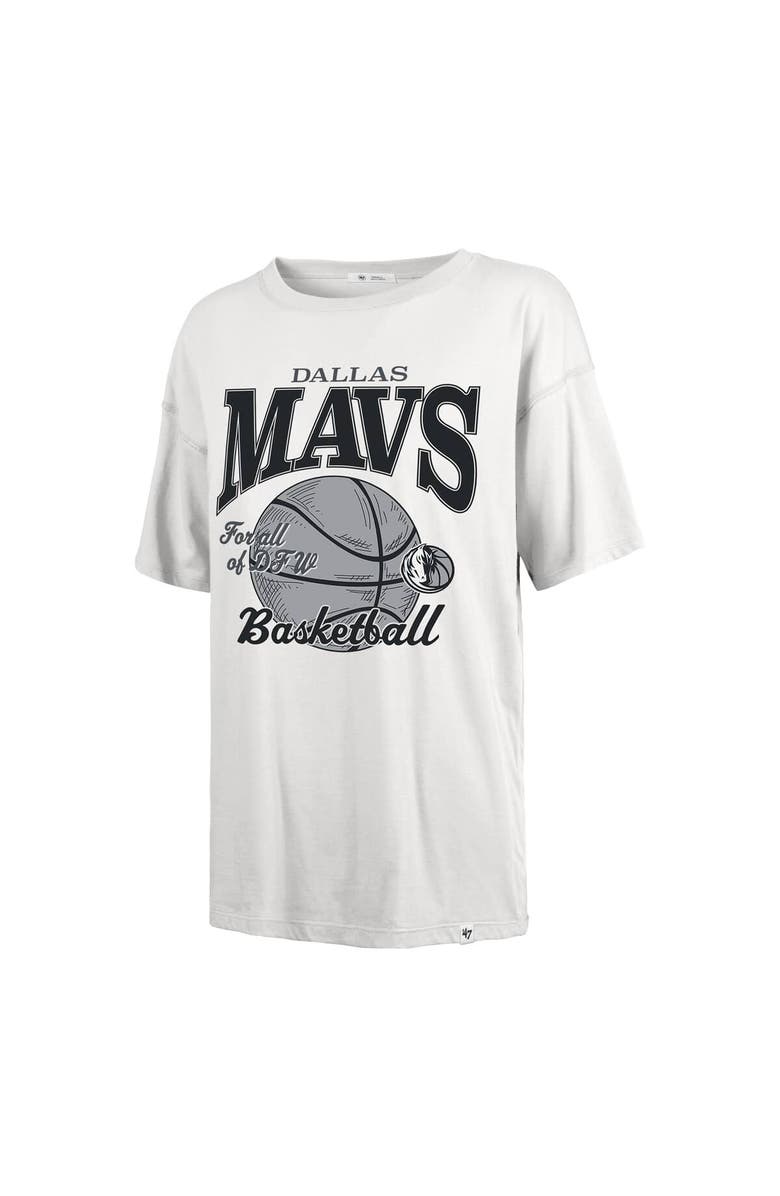 '47 Women's '47  White Dallas Mavericks City Edition Down Court Sadie T-Shirt, Alternate, color, White