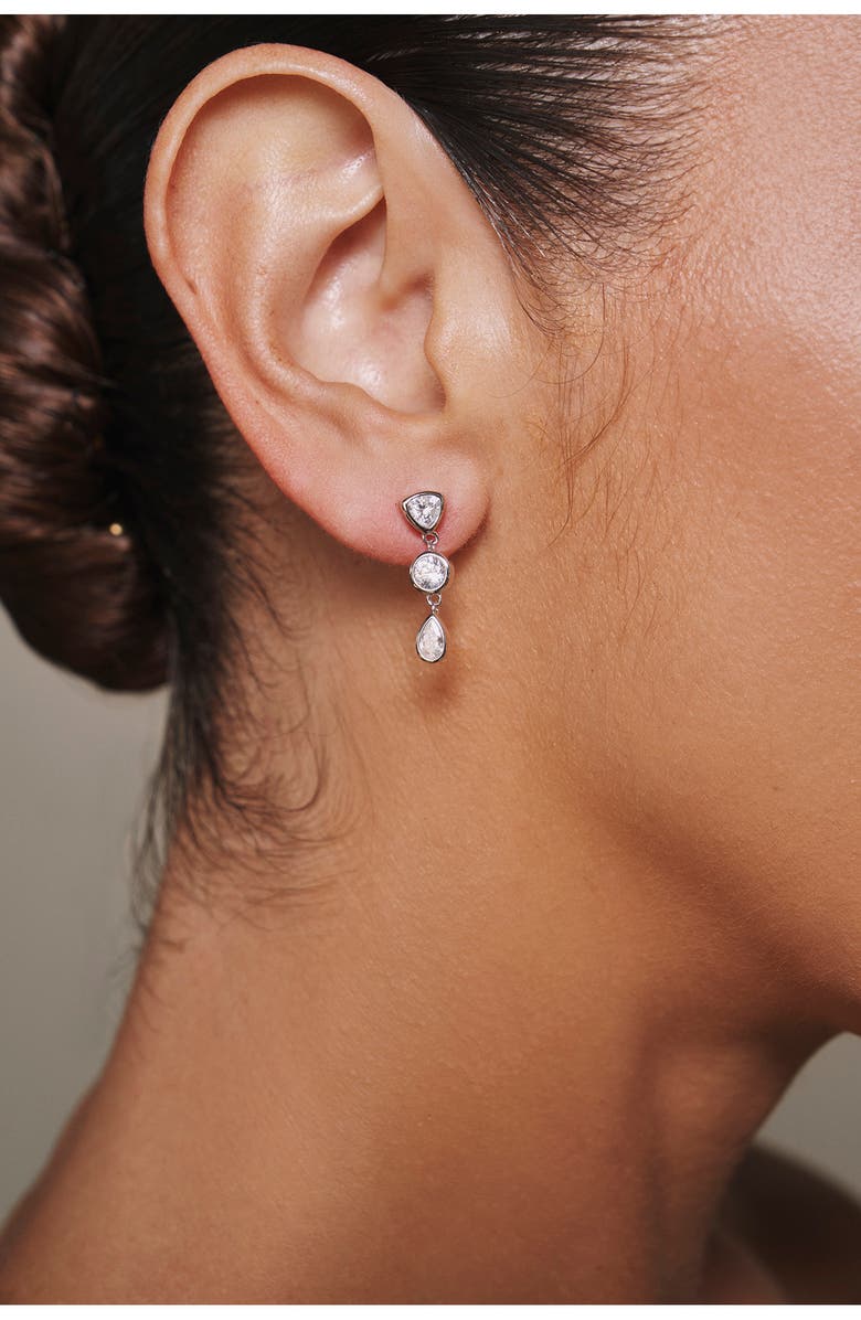 LILI CLASPE Eraz Drop Earrings, Alternate, color, Silver