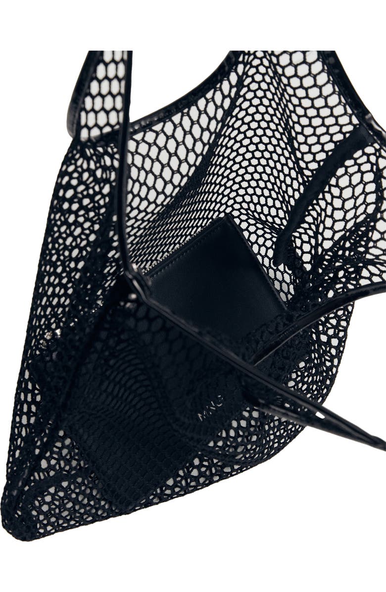 MANGO Mesh Shopper Bag, Alternate, color,