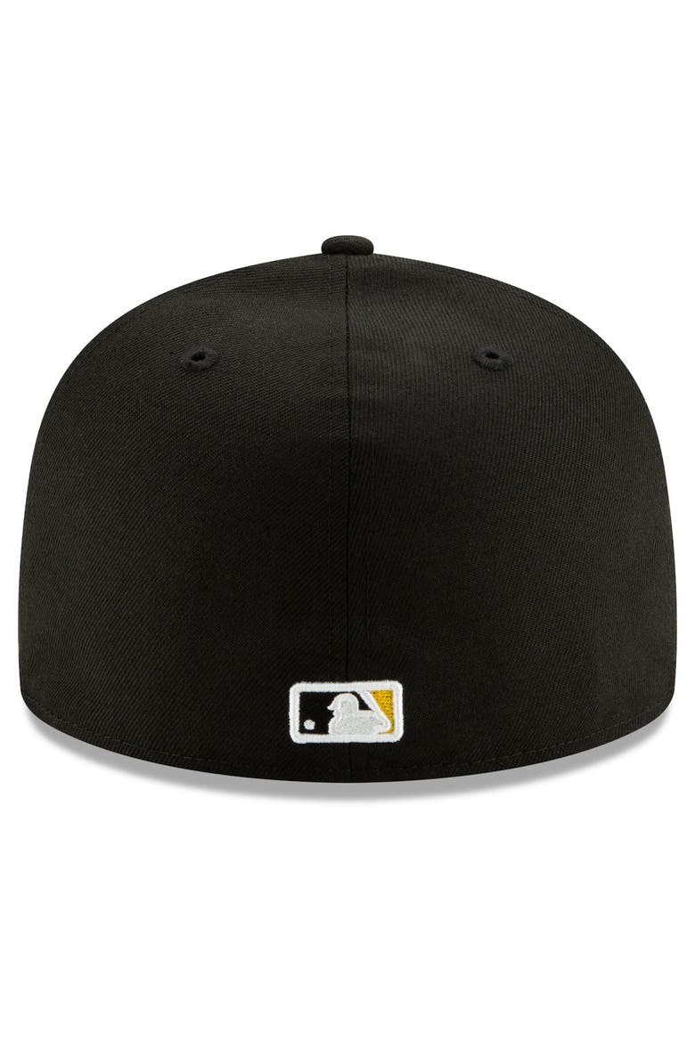 Men's New Era Black Pittsburgh Pirates Alternate 2 Authentic Collection On-Field 59FIFTY Fitted Hat, Alternate, color, BLACK