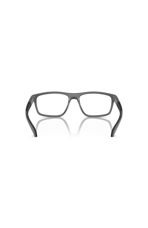 Arnette 56mm Rectangle Optical Glasses In Gray