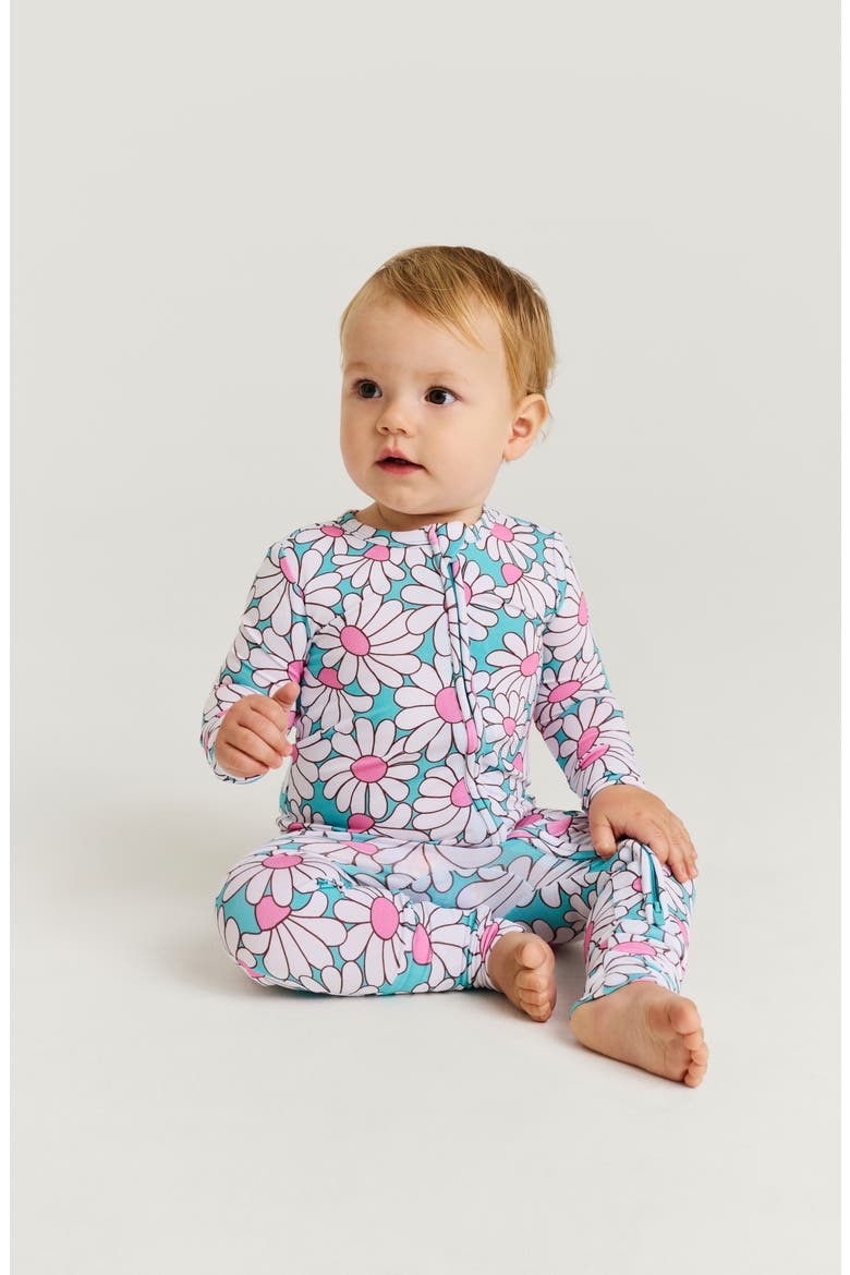 Printed Convertible Footie, Alternate, color, BLUE