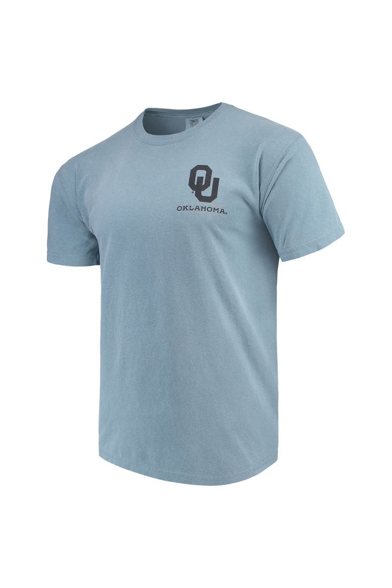 Men's Blue Oklahoma Sooners State Scenery Comfort Colors T-Shirt, Alternate, color, Blue