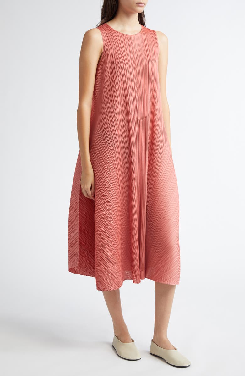 Pleats Please Issey Miyake Solar Flare Pleated A-Line Dress, Alternate, color, 