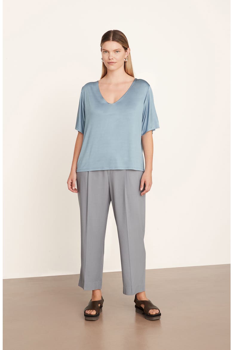 Flutter Sleeve Knit Top, Alternate, color, 407LAK-LAKE