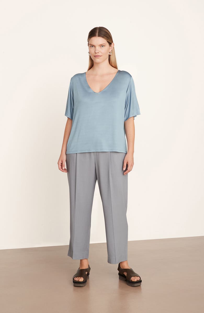 Vince Flutter Sleeve Knit Top, Alternate, color, 407Lak-Lake