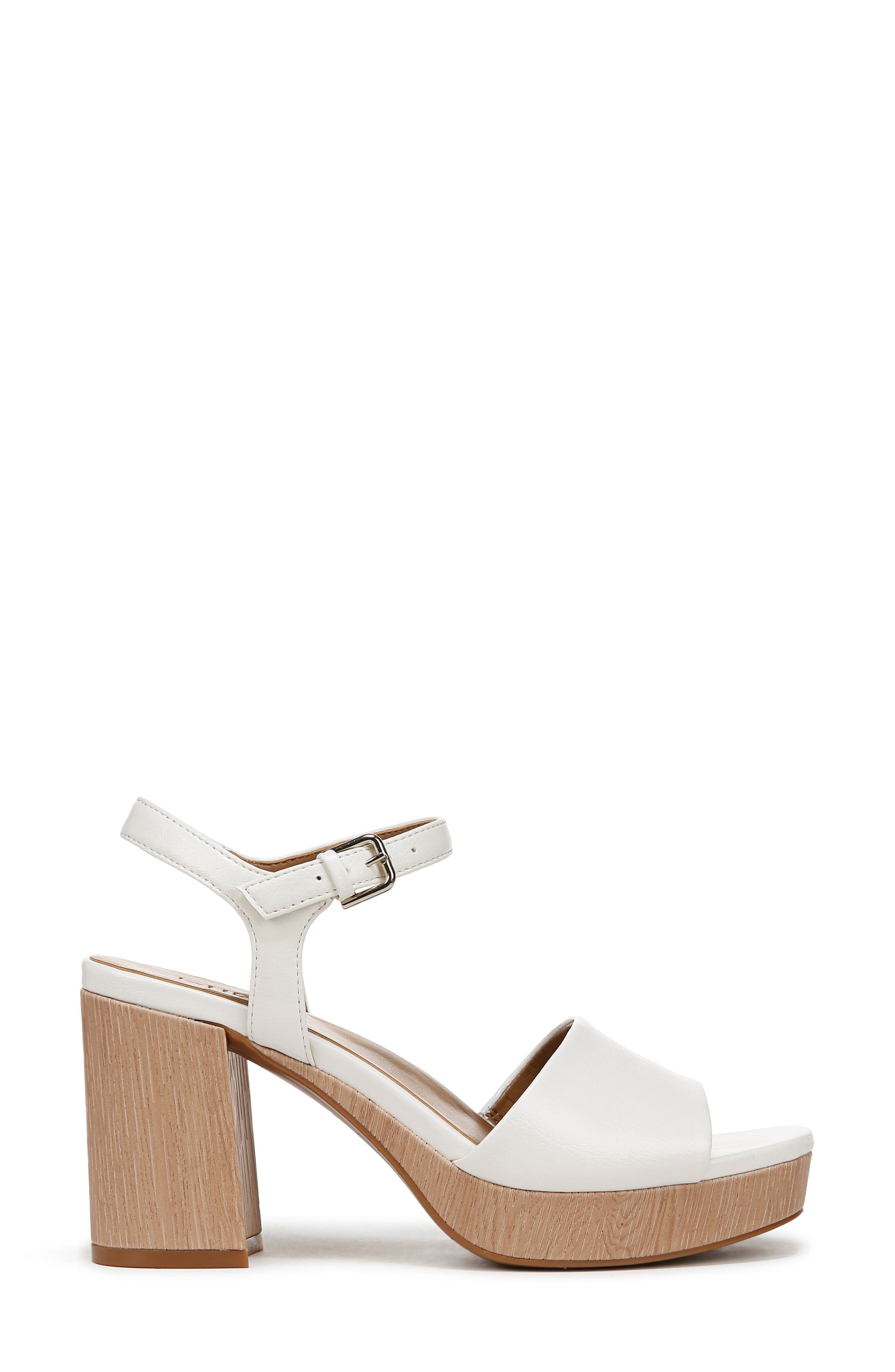 Lilly Platform Sandal, Alternate, color, WHITE
