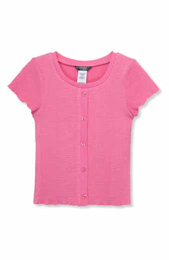 Truce Kids' Textured Button Accent Top
