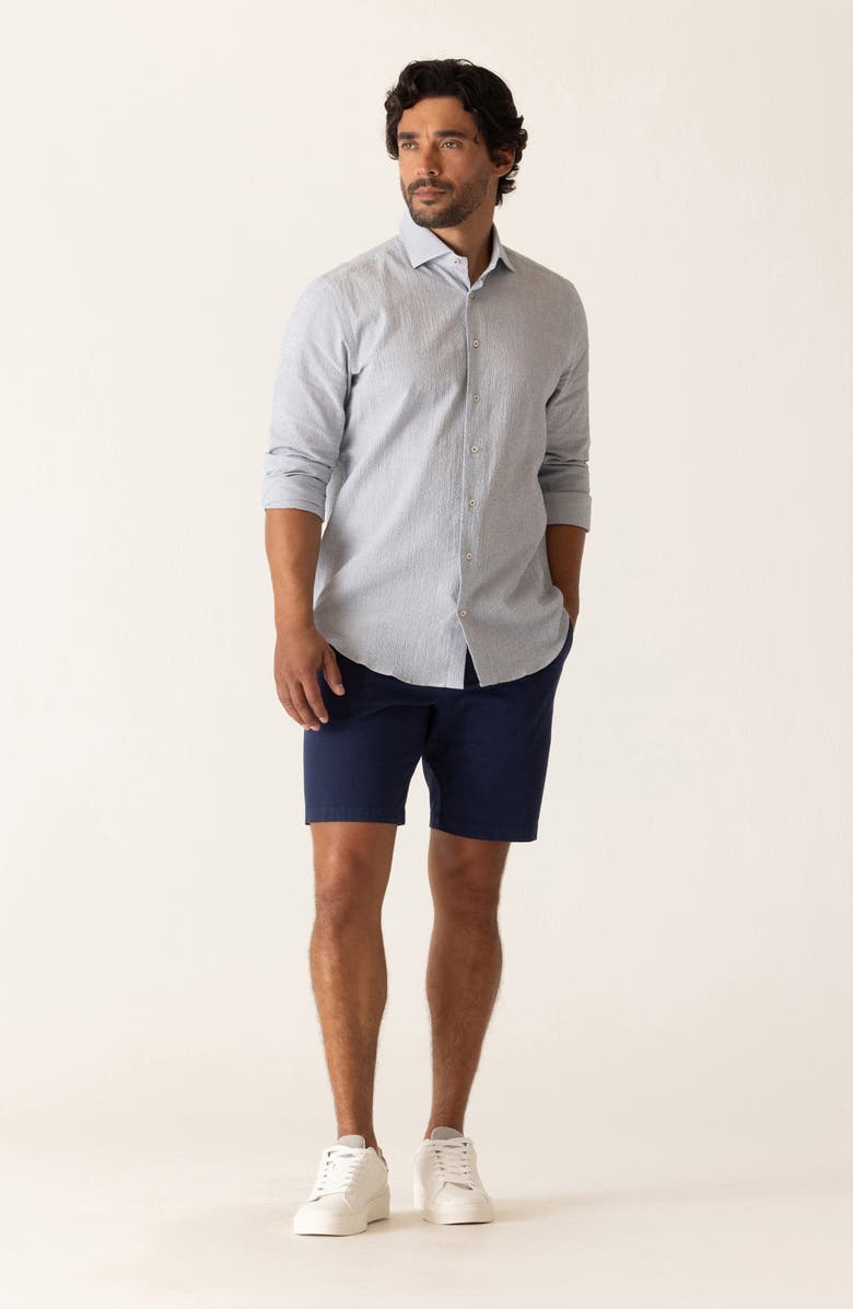 DEKE Galaxy 8.5-Inch Bermuda Flat Front Stretch Twill Shorts, Alternate, color, Indigo