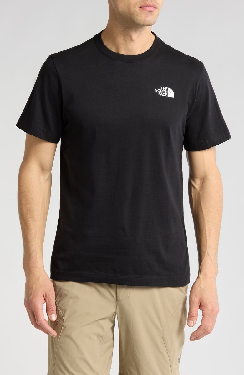The North Face Box Logo Graphic Tee, Main, color, Tnf Black/ Tnf White