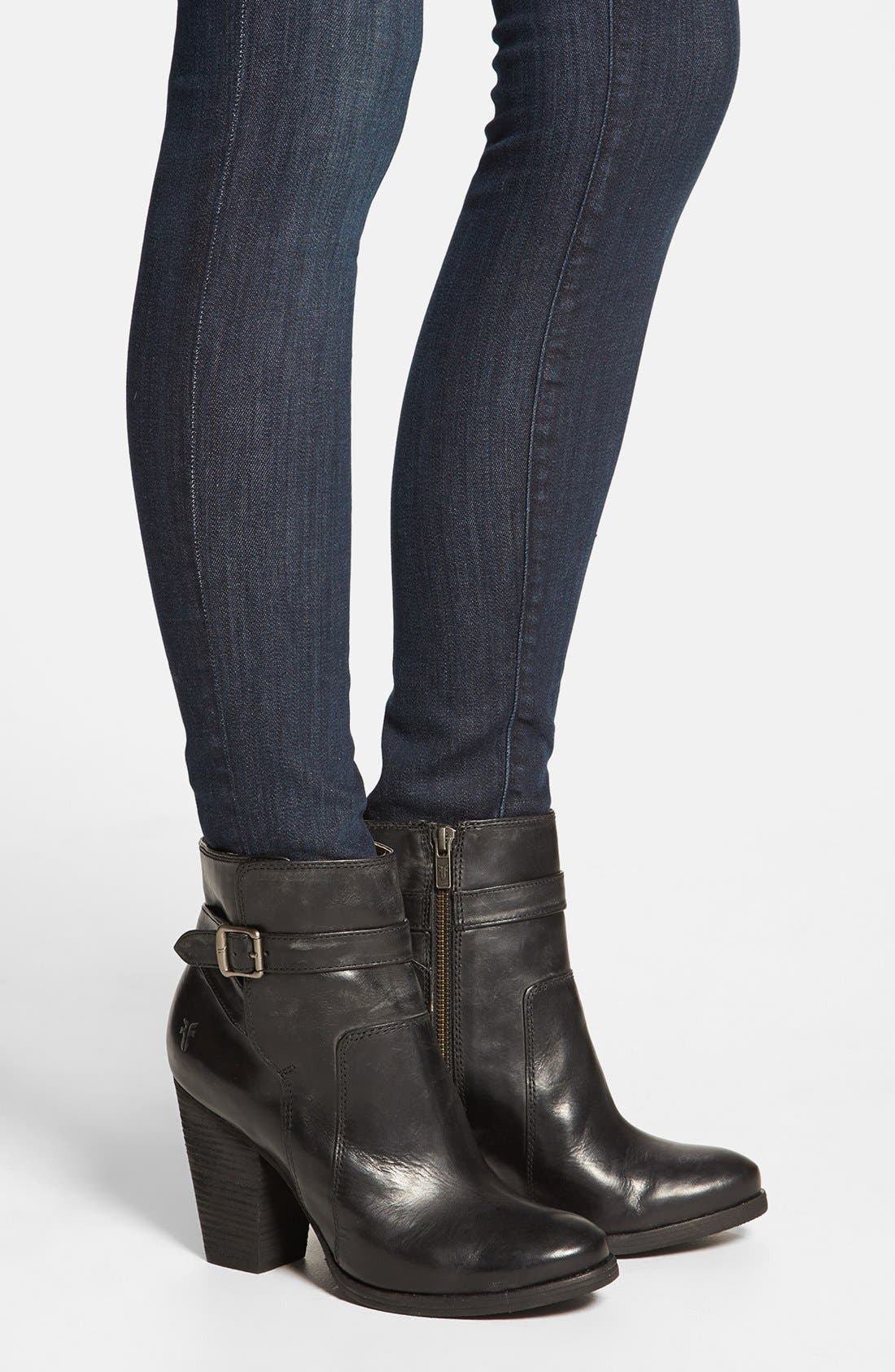 Frye 'Patty' Leather Riding Bootie, Alternate, color, 