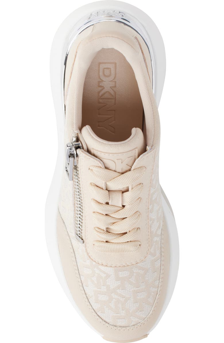 DKNY Zacata Platform Wedge Sneaker, Alternate, color, Hemp