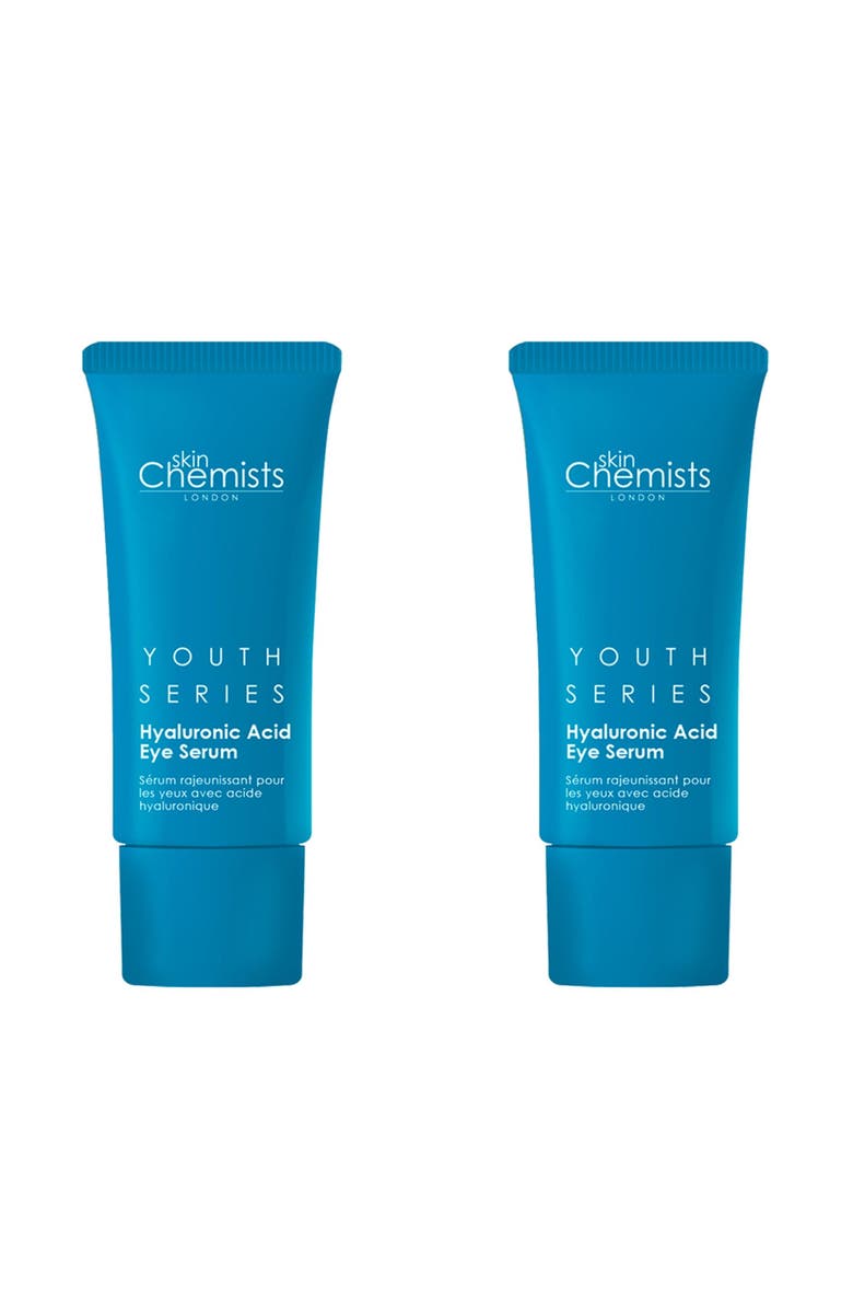 SKINCHEMISTS Youth Series 1.5% Hyaluronic Acid Eye Serum 15ml x 2 Duo Pack, Main, color, White