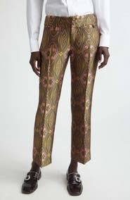Etro Paisley Jacquard Ankle Trousers