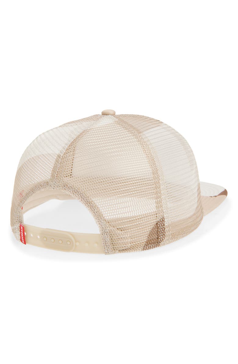 ICECREAM Stamp Camouflage Snapback Trucker Hat, Alternate, color, Camo