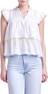 English Factory Colorblock Edge Tiered Top