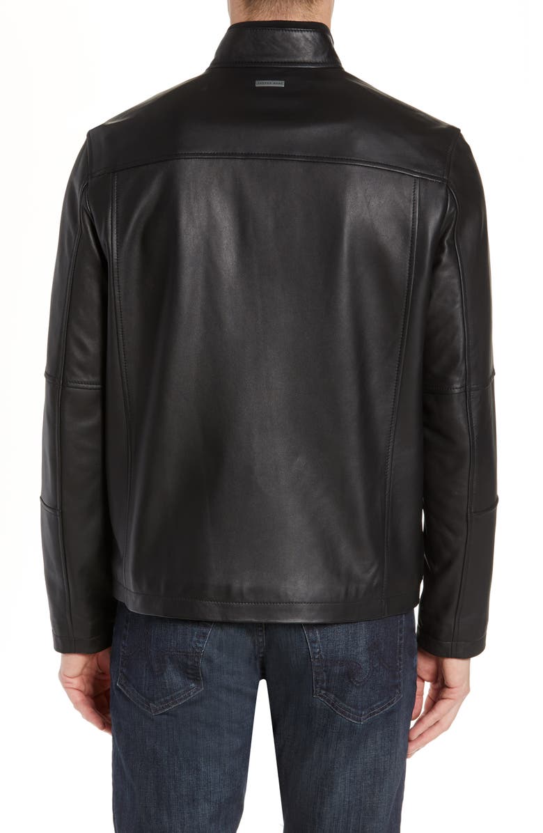 Andrew Marc Wiley Lambskin Leather Jacket, Alternate, color,