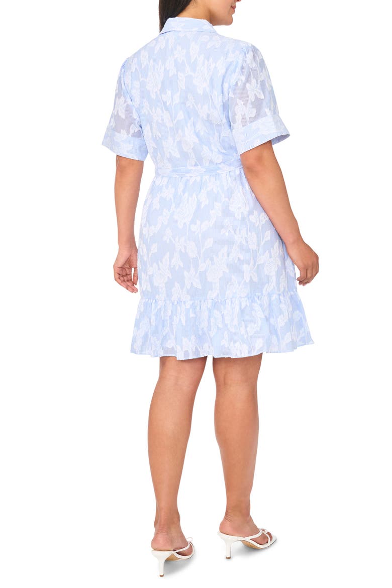 Tie Waist Mini Shirtdress, Alternate, color, ULTRA WHITE