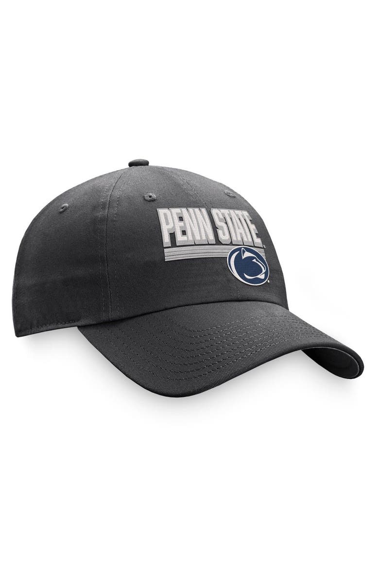 Men's Top of the World Charcoal Penn State Nittany Lions Slice Adjustable Hat, Alternate, color, Charcoal