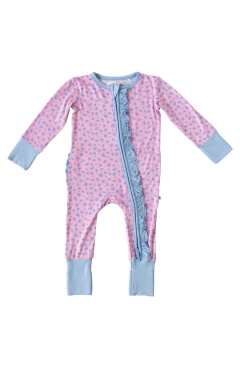 Lillian Leopard Ruffle Convertible Footie