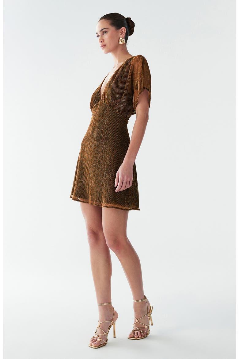 Serla Mini Dress, Alternate, color, Copper