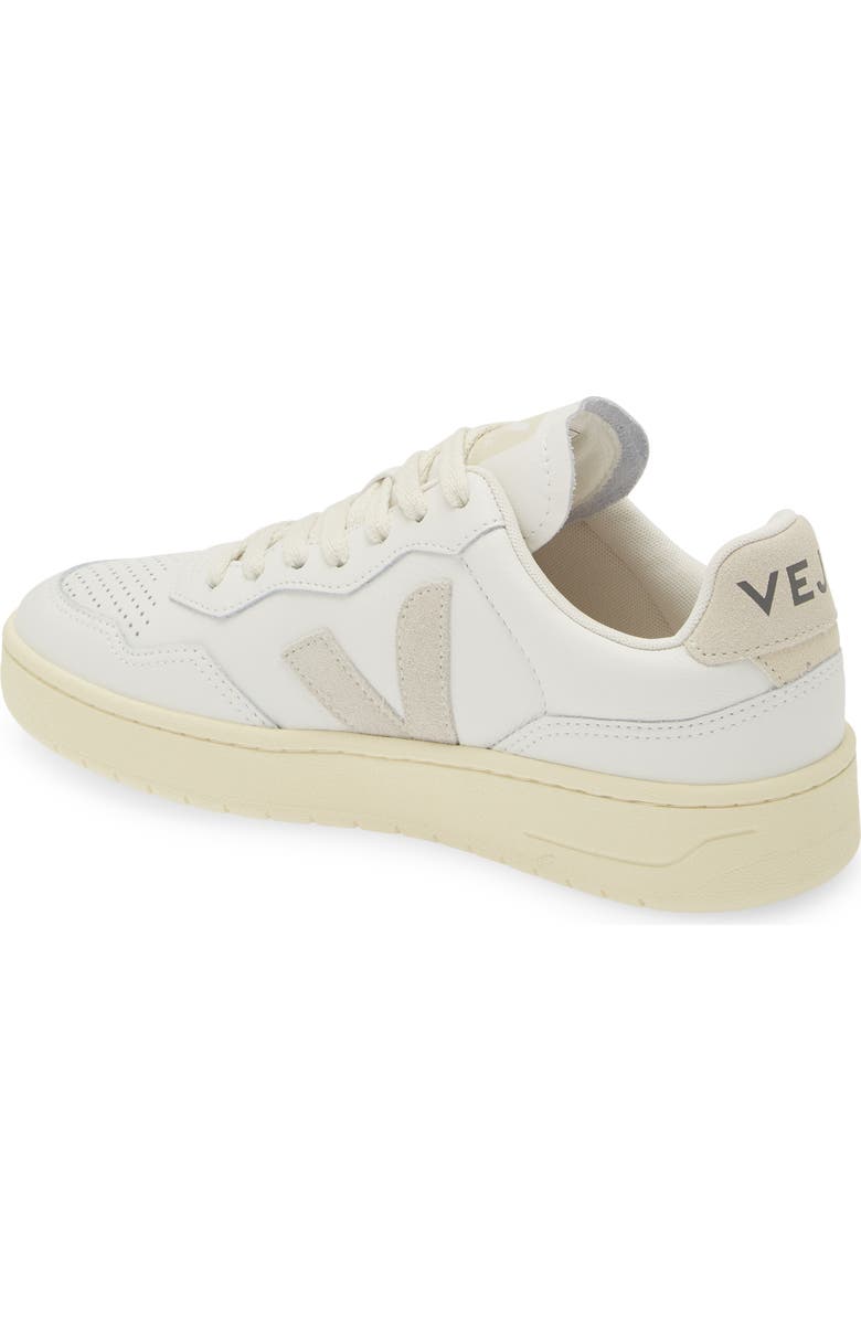 Veja V-90 Leather Sneaker, Alternate, color, Extra-White/ Natural