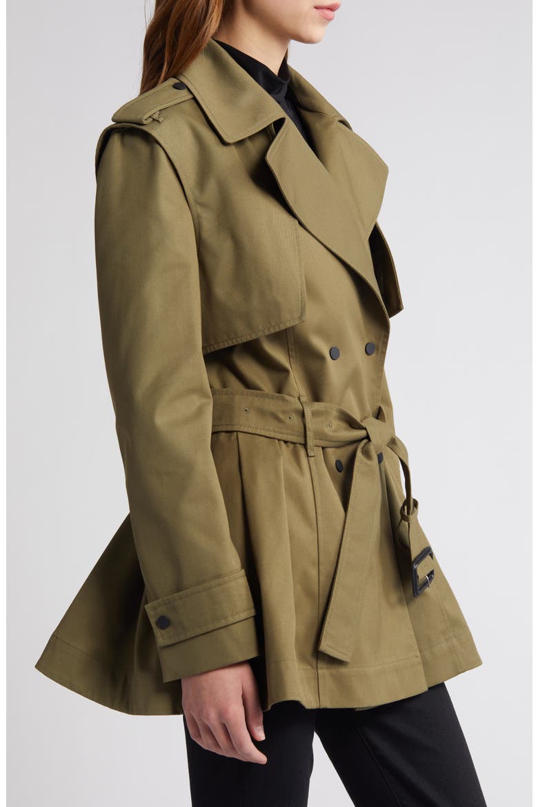 Adva Water Repellent Trench Coat, Alternate, color, LIGHT MILITARY