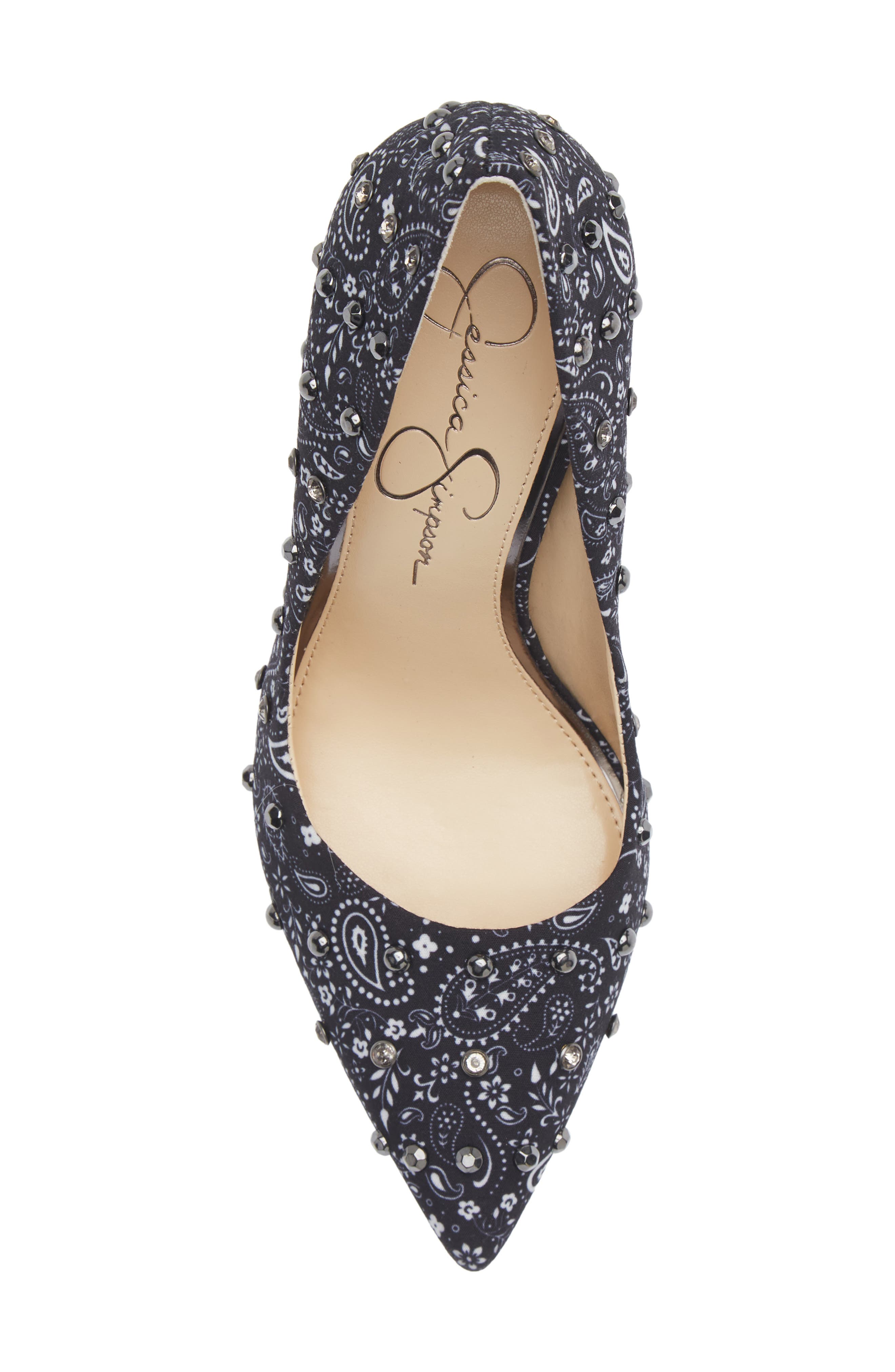 Cassani Pointed Toe Pump, Alternate, color, MIDNIGHT/ WHITE