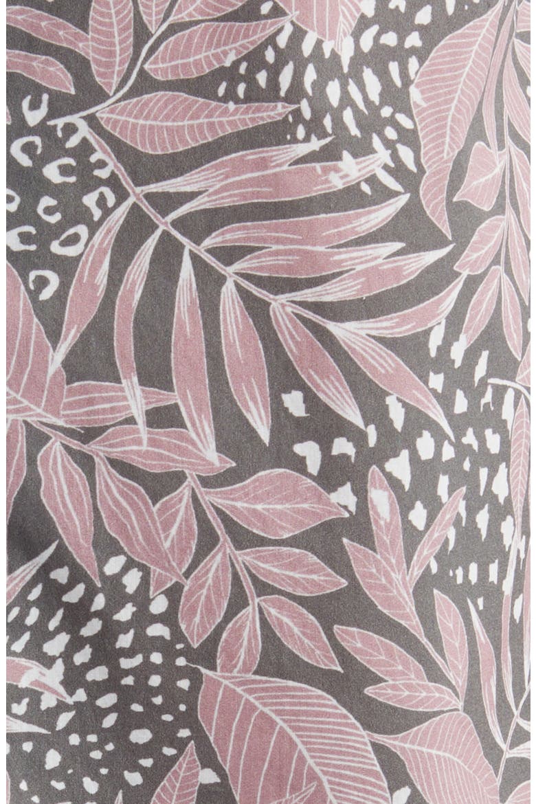 Botanical Print Camp Shirt, Alternate, color, MAUVE