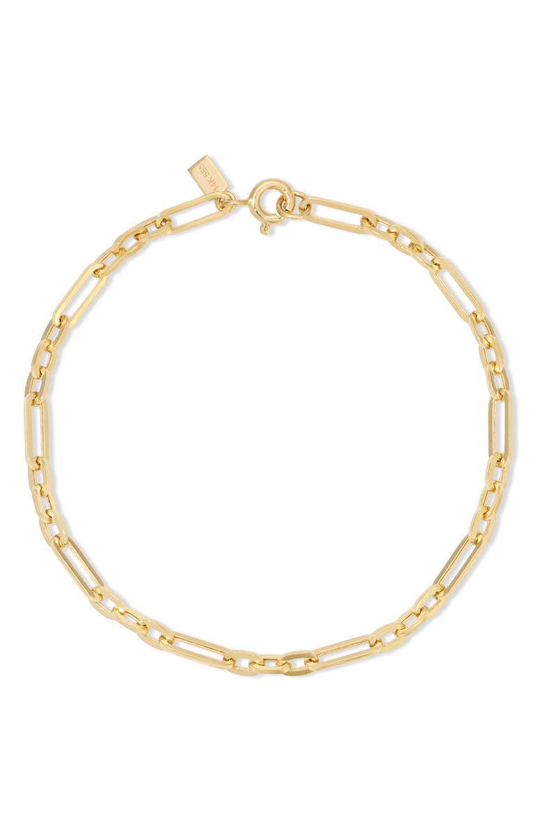 EF Collection Mini Mixed Chain Bracelet, Main, color, 14K Yellow Gold