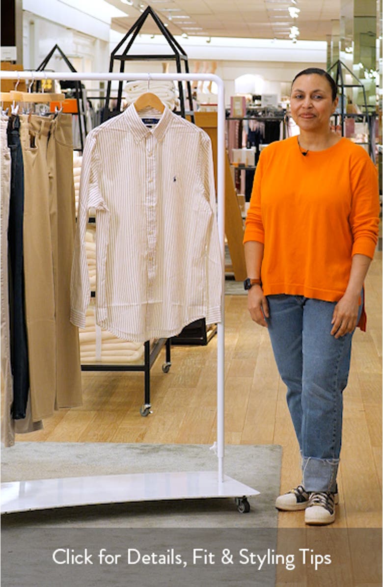 Classic Fit Stripe Cotton Broadcloth Button-Down Shirt, sales video thumbnail