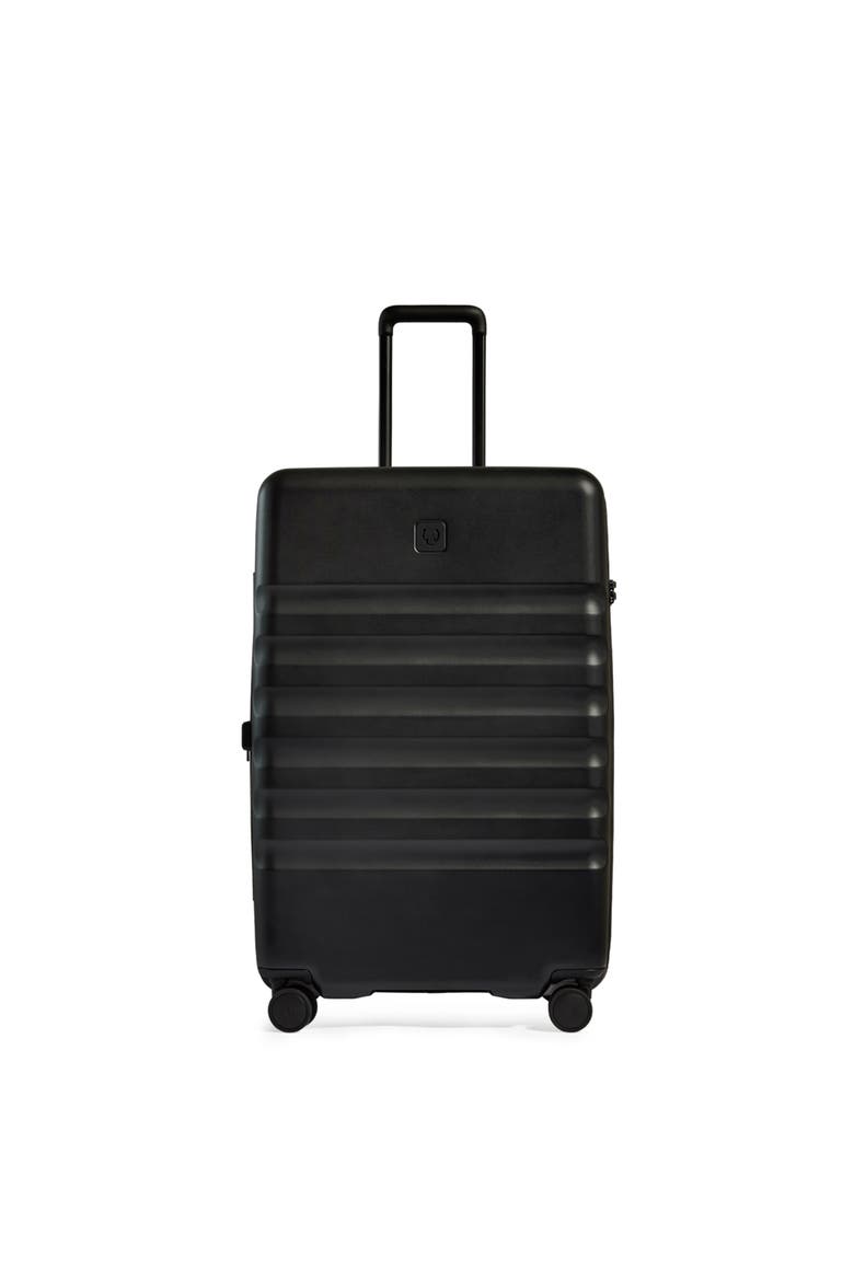 Icon Stripe Large Suitcase, Alternate, color, Black
