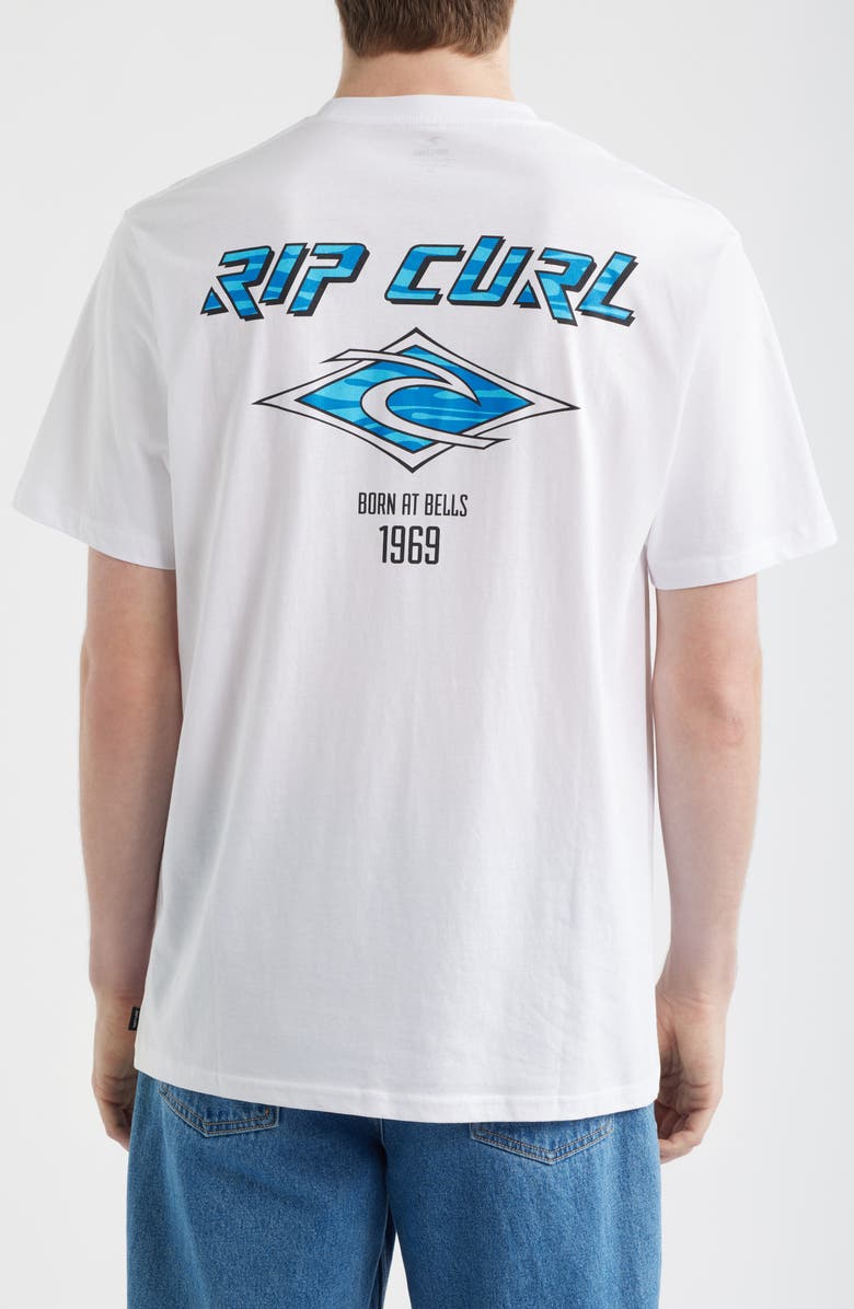 Rip Curl Fade Out Icon Graphic T-Shirt, Alternate, color, White