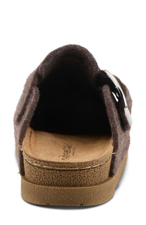 Flexus By Spring Step Giller Boiled Wool Clog In Brown