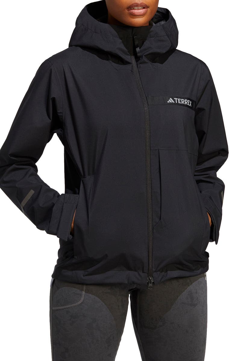 adidas Terrex Multi RAIN.RDY Waterproof Hooded Rain Jacket, Main, color,