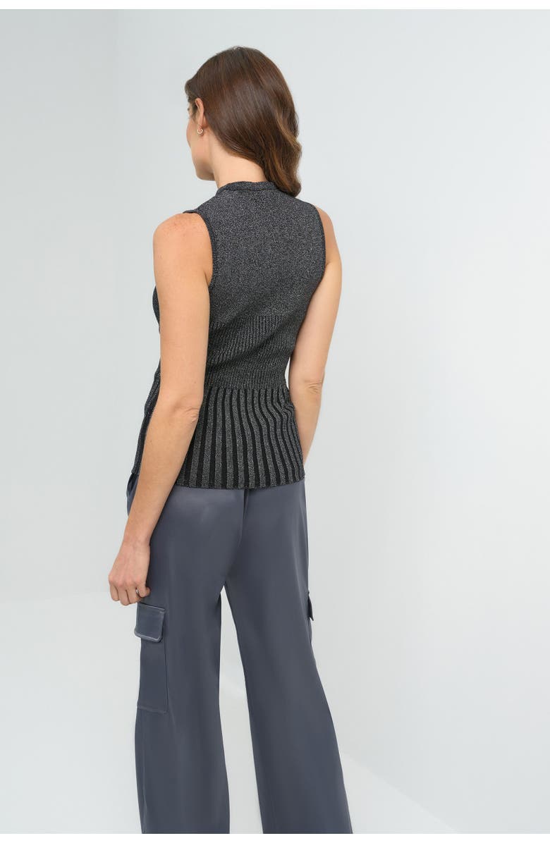 Anatomie Seacrest Top, Alternate, color, Black/Silver Sparkle