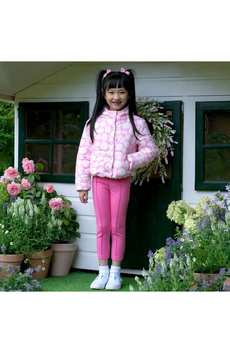 Rachel Riley Daisy Puffer Jacket, Alternate, color, Pink