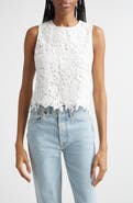 Alice + Olivia Amal Lace Tank