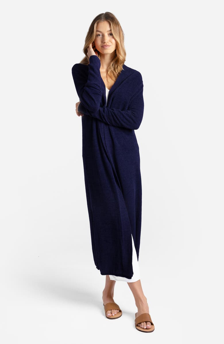 Sunday Citizen CloudCool Pajama Cardigan, Alternate, color, Marine Blue