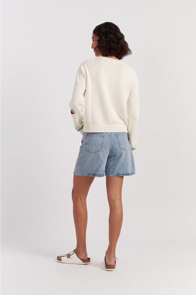 Fruity Snoopy Sweater, Alternate, color, Cream