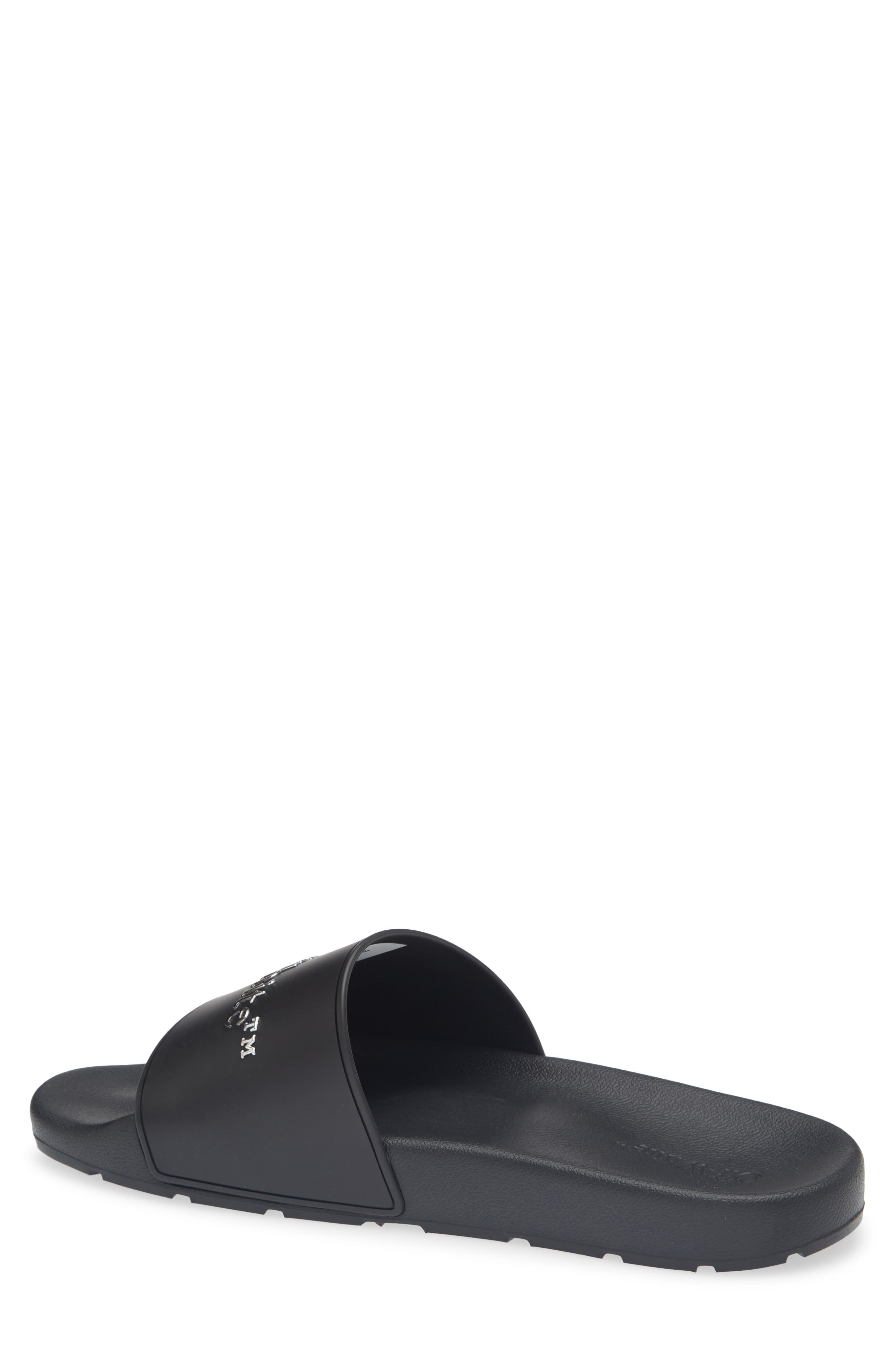 Off-White Bookish Gradient Slide Sandal, Alternate, color, Black - Silver
