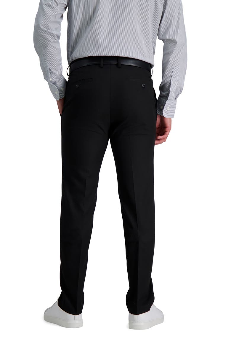 Sharkskin Slim Fit Stretch Dress Pant, Alternate, color, BLACK